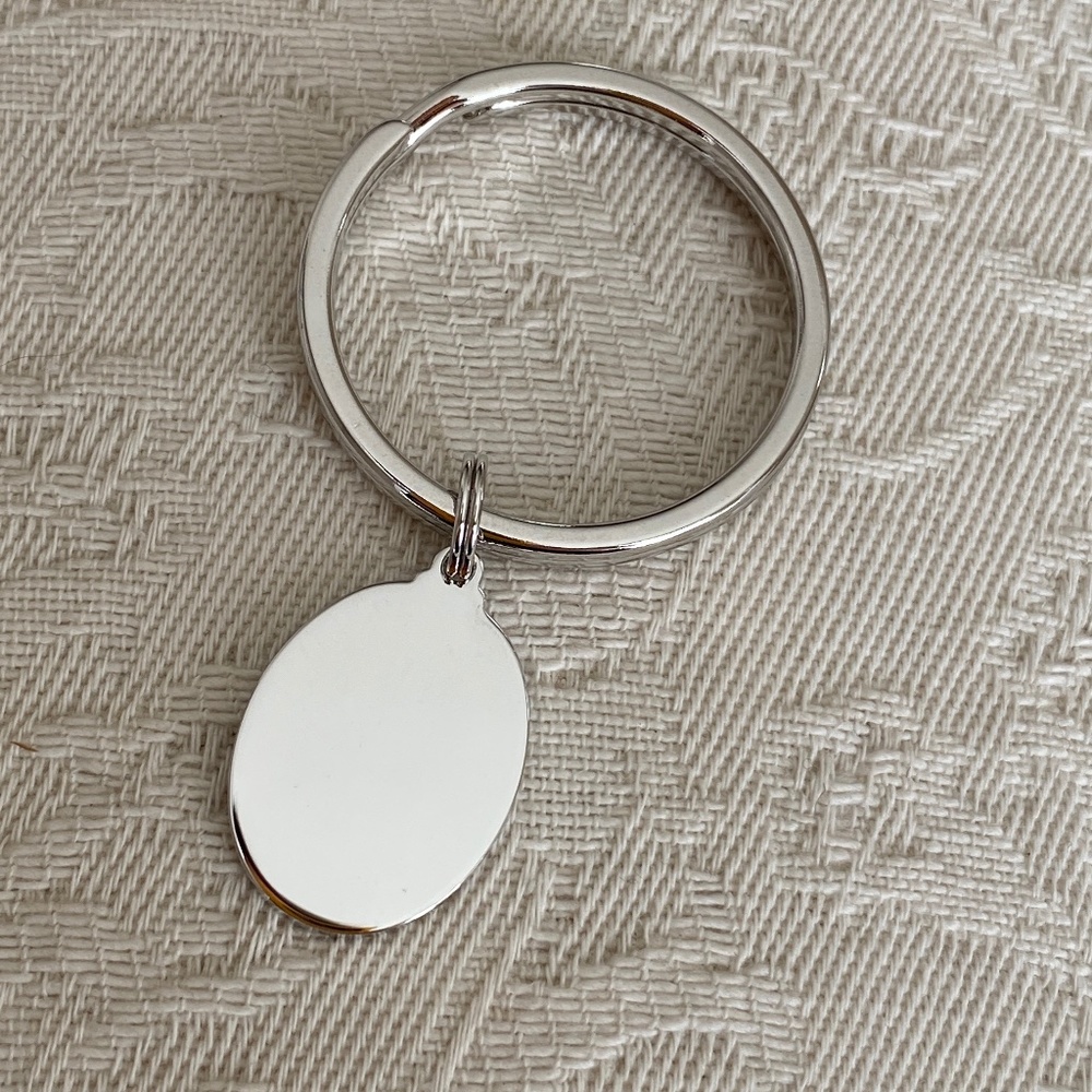 Walter E. Hayward WEH Sterling Oval Keychain